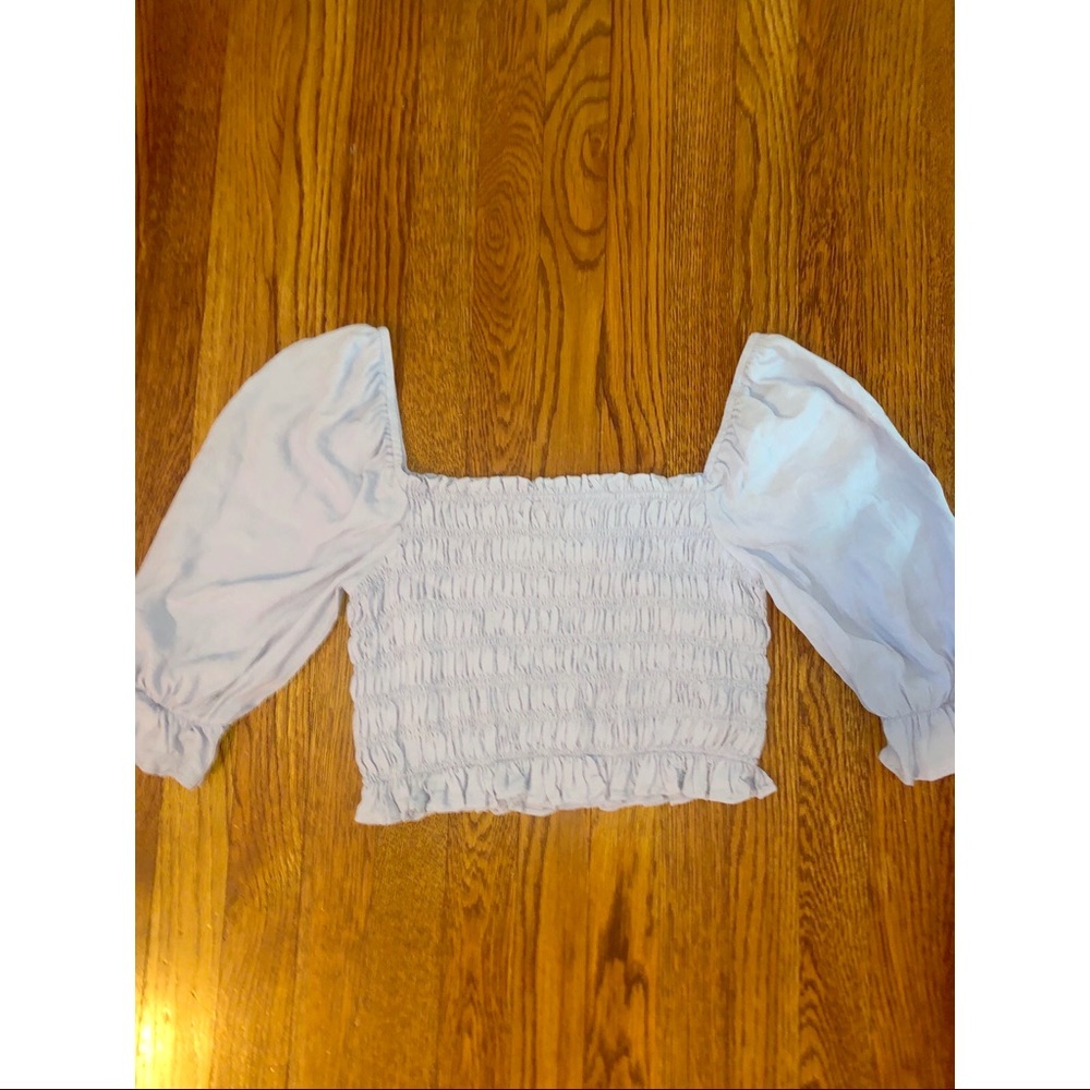 Light Blue Crop Top